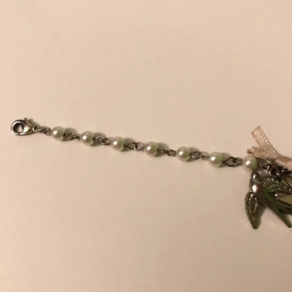 Lot of 2 Bracelets with Charms Leaves Birds Nature Style - Picture 9 of 16